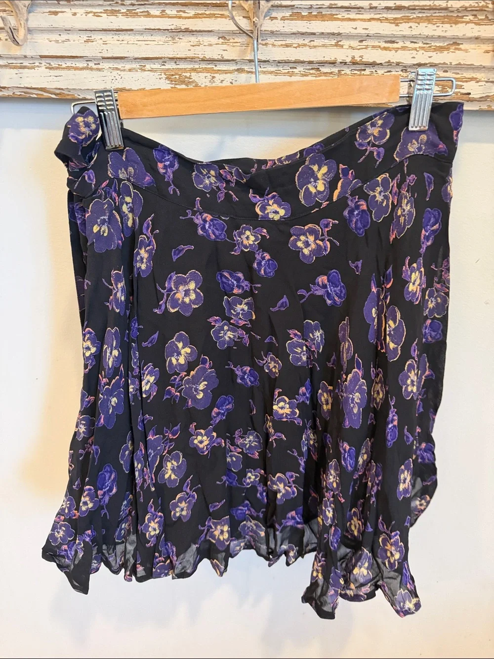 Ganni Floral Wrap skirt